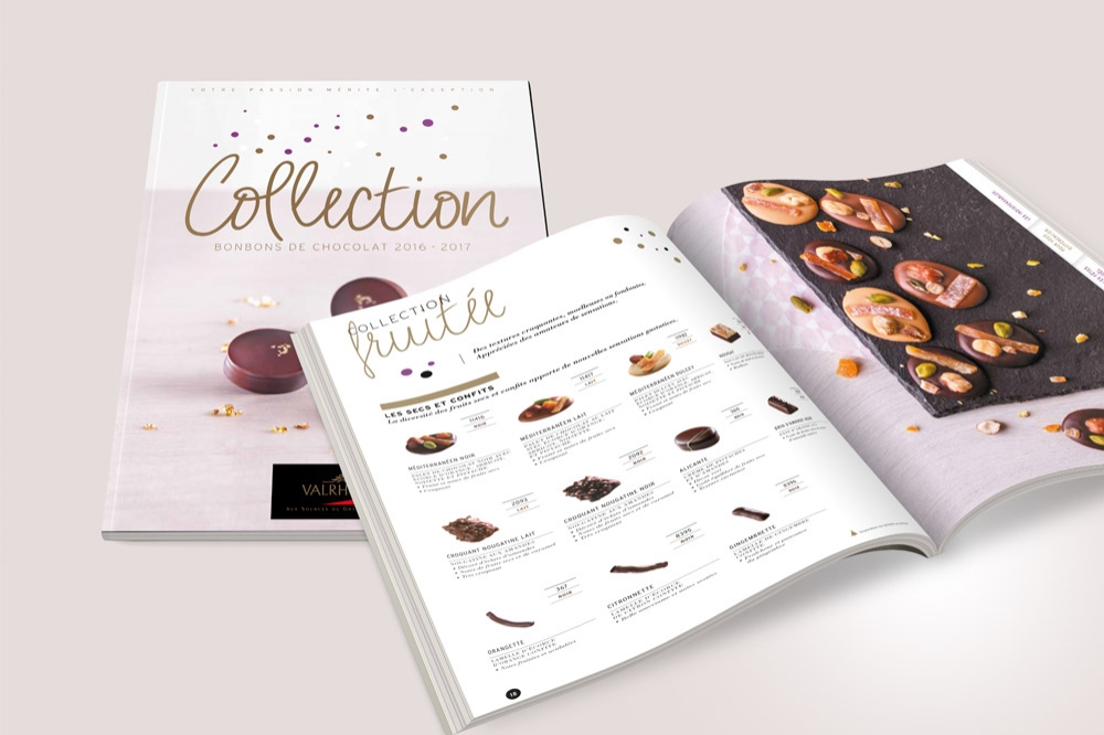 Catalogue de chocolats Valrhona 2016